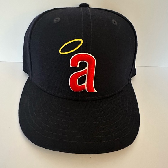 New Era Other - New Era Navy Cap with Red Letter and Yellow Halo